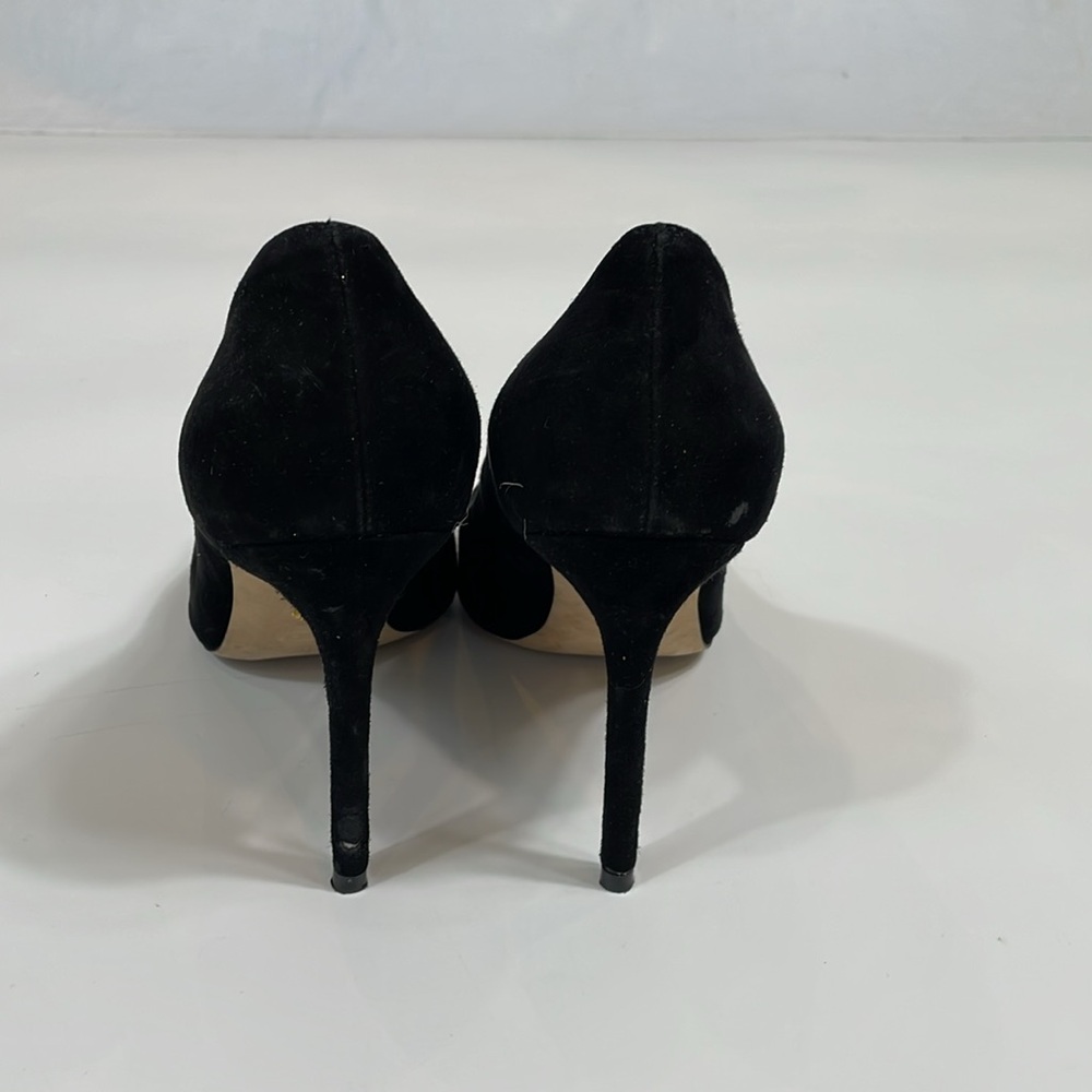 Stuart Weitzman Black Suede Stiletto Pumps Size 8.5 - Picture 8 of 12